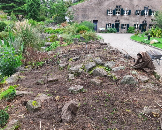 Cultivar beds being removed and expanded  southern hemisphere beds being  constructed.