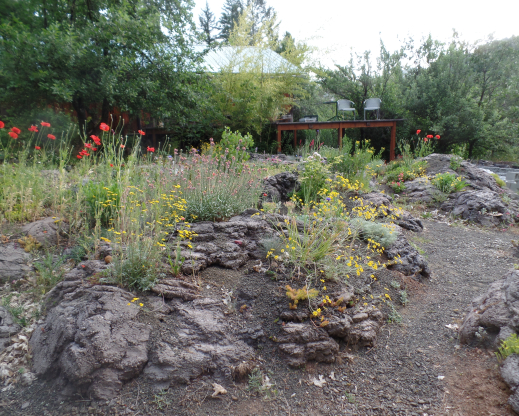 Handmade, naturalistic outcroppings in the garden Handmade, naturalistic outcroppings in the garden