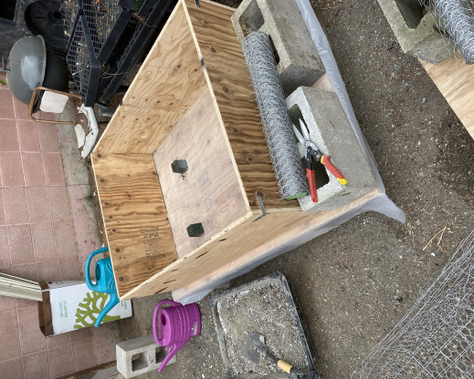 Wooden mold for trough construction Wooden mold for trough construction