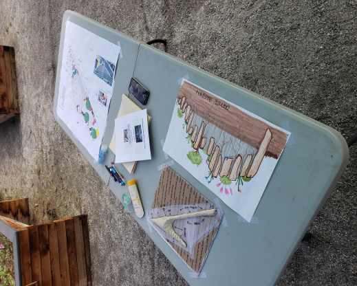 Careful plans ensured the garden construction process was smooth.