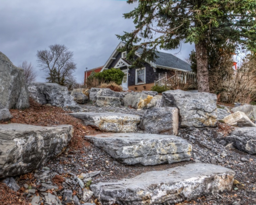 Side entrance to the scree garden Side entrance to the scree garden