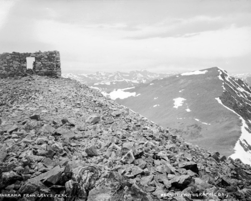 Ruins of the Gray’s Peak miner’s hut, aka “highest house in the U. States”? Photo from Denver Public Library Western History Archives Ruins of the Gray’s Peak miner’s hut, aka “highest house in the U. States”? Photo from Denver Public Library Western History Archives