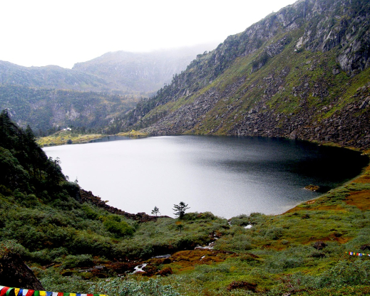 Danakosha Lake in the Titapuri highlands. Danakosha Lake in the Titapuri highlands.