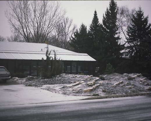 The greenhouse and rock gardens as first built, 35 years ago.
