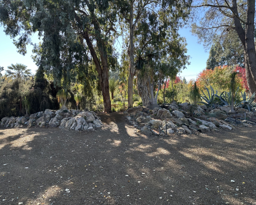 Rockwork in place in the new garden
