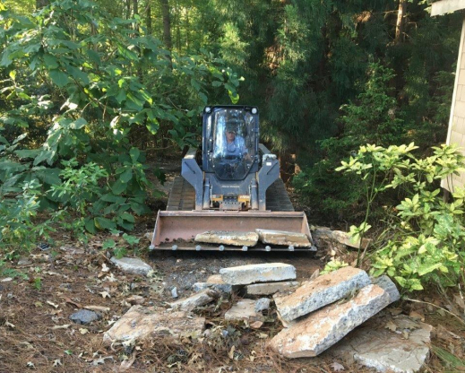 The first delivery of what used to be the sidewalk around City Hall in Kennesaw, Georgia. Eventually, 14 tons of trash concrete were delivered and installed.