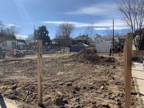 SummerHome Garden was just an empty lot in February, 2020