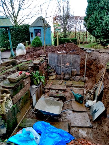 Construction of the fernery