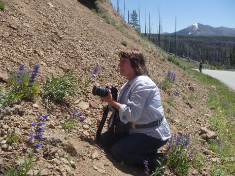 We are gardeners and travelers:  Jenny Wainwright-Klein, of Munich Botanic, in Wyoming